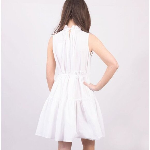 NWT FRENCH CONNECTION Womens Rhodes Conscious Poplin White‎ Shirt Dress - Picture 3 of 13